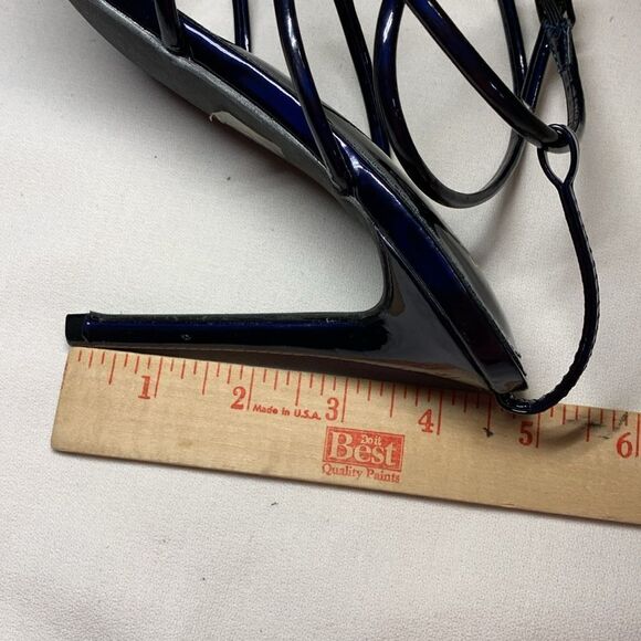 Cape Robbin Size 7.5 Strappy blue pointed toe open sandal heels. - Picture 11 of 11